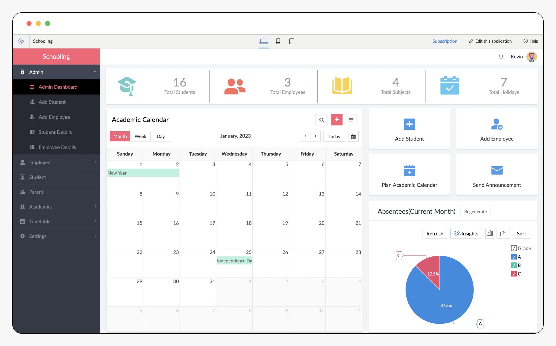 Integrated School Management and Student Portal